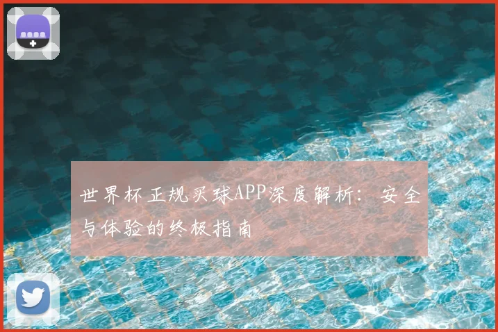 世界杯正规买球APP深度解析：安全与体验的终极指南
